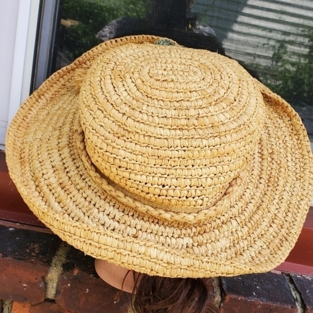 Floral Fun Raffia Hat - Picture 3 of 6